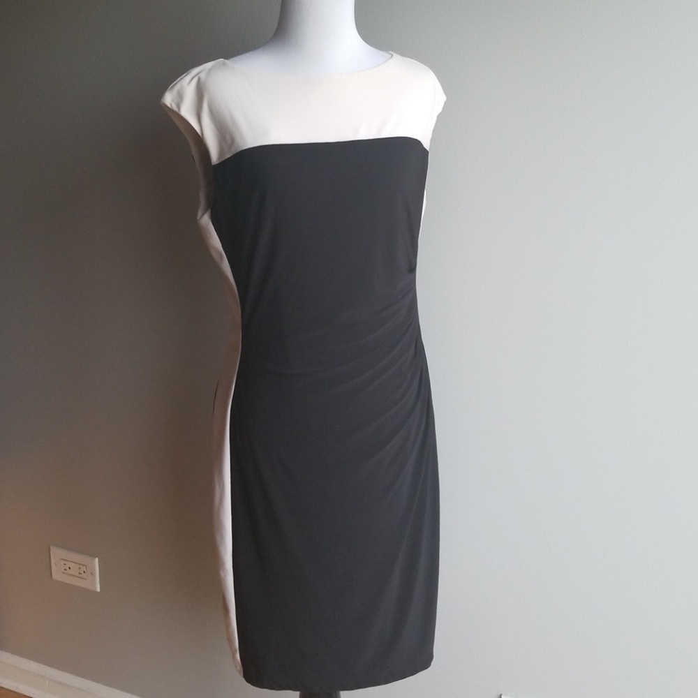 Chaps black and white dress size M
